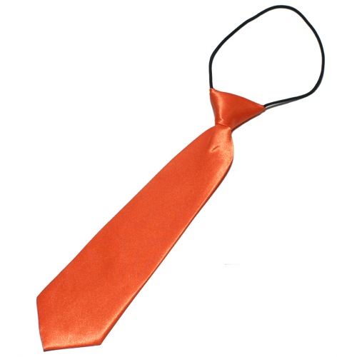KTI-2004 Orange - Kids / chidrens adjustable necktie - Click Image to Close