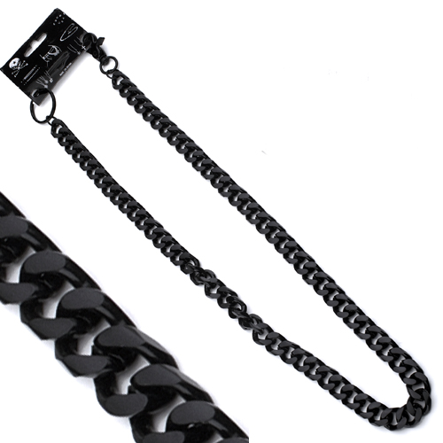 WC-7081 Black wallet chain - Click Image to Close