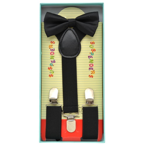 KBS-001 Kid's Bowtie and suspender set - Click Image to Close