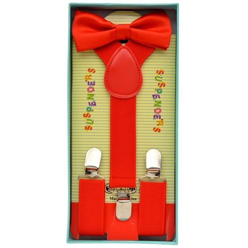 KBS-002 Kid's Bowtie and suspender set - Click Image to Close