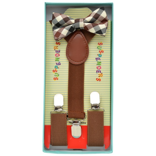 KBS-056 Kid's Bowtie and suspender set - Click Image to Close