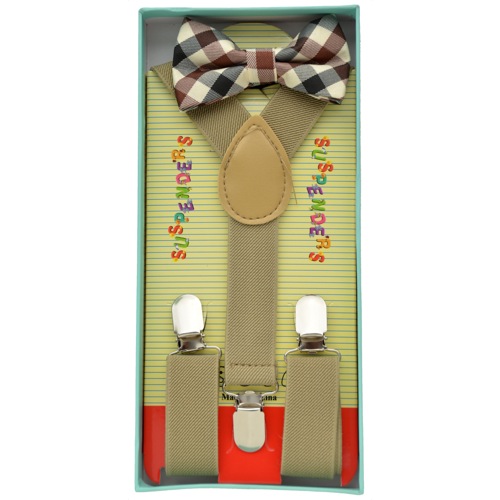 KBS-057 Kid's Bowtie and suspender set - Click Image to Close