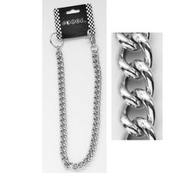 WC-18-03 Chrome wallet chain, 21 inches long.
